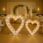 XXL Herzen in Hochzeitslokal