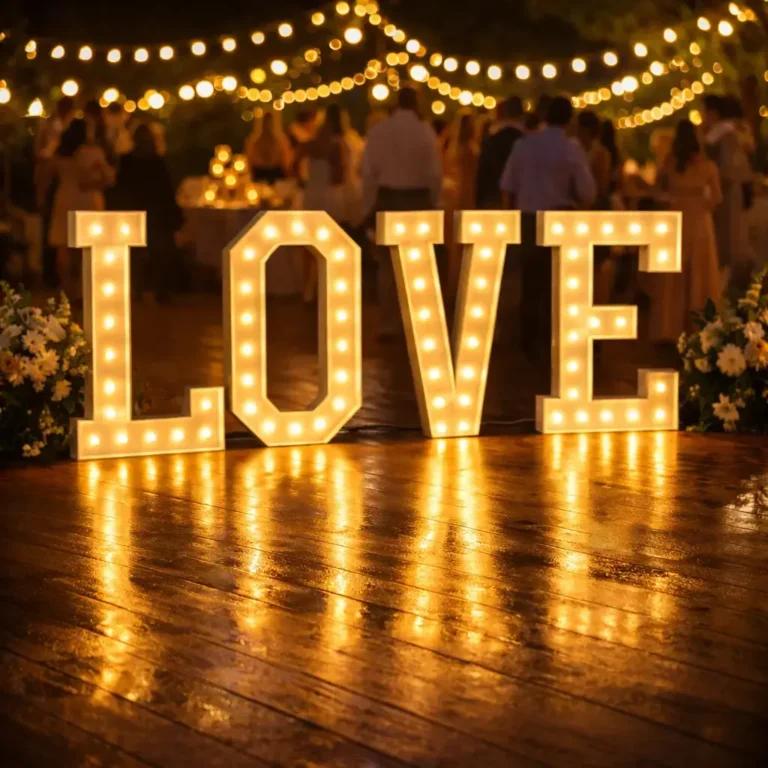 Leuchtbuchstaben mieten LOVE