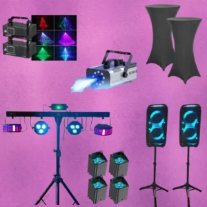 Partypaket L mieten (Licht, Sound, Nebel, Ambiente)