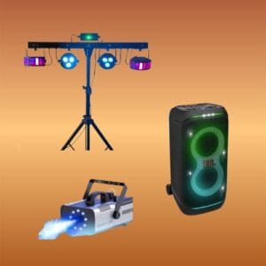 Partypaket S mieten (Licht, Sound, Nebel)