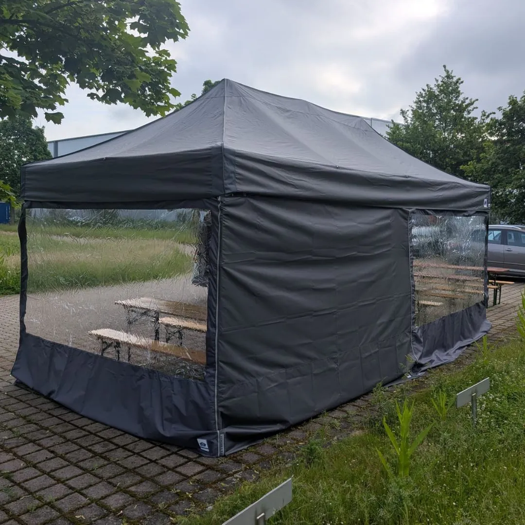 Faltpavillon mit Seitenteilen mieten Firmenfeier in Hannover